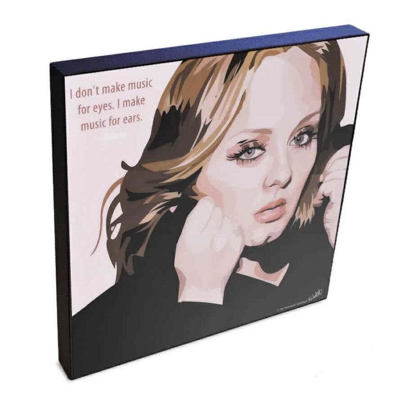 Adele - I don't make music for eyes I make music for ears - Popart Print - Simplypopart.com